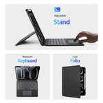 Capa de tablet em pele vegana com teclado magnético retroiluminado DUX DUCIS DK Series, Para iPad Pro 13 2025 / 2024, Para iPad Pro 11 2025 / 2024, Para iPad 2025 / 2022, Para iPad Air 11 2025 / 2024, Para iPad Air 13 2025 / 2024