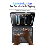 Capa de tablet em pele vegana com teclado magnético retroiluminado DUX DUCIS DK Series, Para iPad Pro 13 2025 / 2024, Para iPad Pro 11 2025 / 2024, Para iPad 2025 / 2022, Para iPad Air 11 2025 / 2024, Para iPad Air 13 2025 / 2024