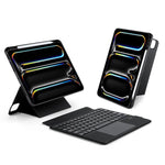 Capa de tablet em pele vegana com teclado magnético retroiluminado DUX DUCIS DK Series, Para iPad Pro 13 2025 / 2024, Para iPad Pro 11 2025 / 2024, Para iPad 2025 / 2022, Para iPad Air 11 2025 / 2024, Para iPad Air 13 2025 / 2024