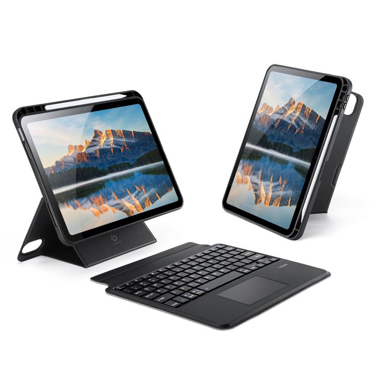 Capa de tablet em pele vegana com teclado magnético retroiluminado DUX DUCIS DK Series, Para iPad Pro 13 2025 / 2024, Para iPad Pro 11 2025 / 2024, Para iPad 2025 / 2022, Para iPad Air 11 2025 / 2024, Para iPad Air 13 2025 / 2024