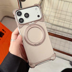 Capa de Telemóvel Magnética com Suporte Rotativo 360 sem Moldura na Cor Original Jaguar, Para iPhone 17 Pro Max, Para iPhone 17 Pro