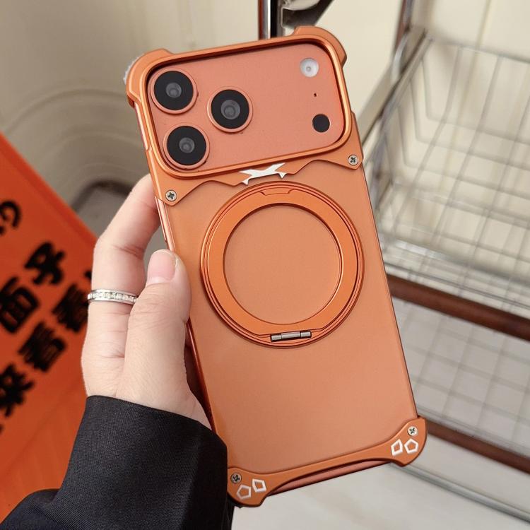 Capa de Telemóvel Magnética com Suporte Rotativo 360 sem Moldura na Cor Original Jaguar, Para iPhone 17 Pro Max, Para iPhone 17 Pro