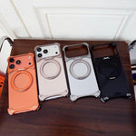 Capa de Telemóvel Magnética com Suporte Rotativo 360 sem Moldura na Cor Original Jaguar, Para iPhone 17 Pro Max, Para iPhone 17 Pro