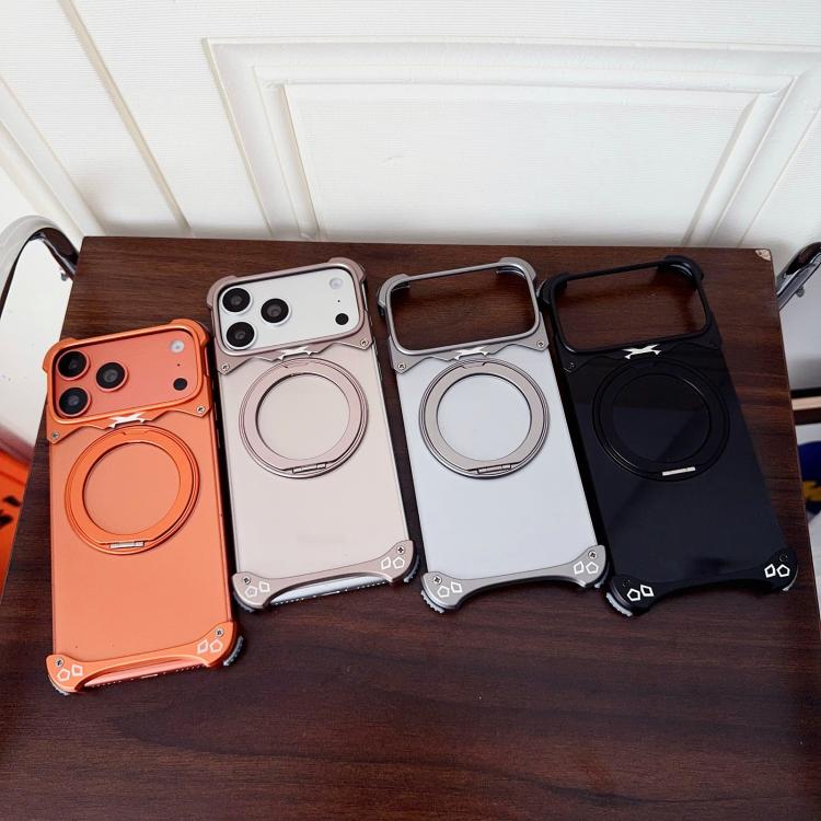 Capa de Telemóvel Magnética com Suporte Rotativo 360 sem Moldura na Cor Original Jaguar, Para iPhone 17 Pro Max, Para iPhone 17 Pro