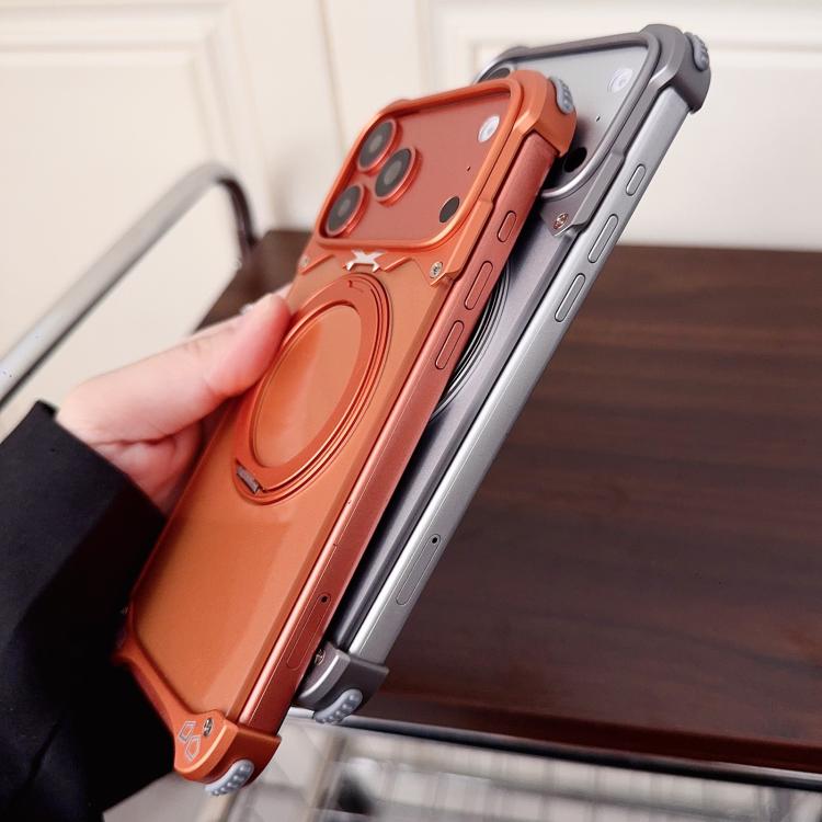 Capa de Telemóvel Magnética com Suporte Rotativo 360 sem Moldura na Cor Original Jaguar, Para iPhone 17 Pro Max, Para iPhone 17 Pro