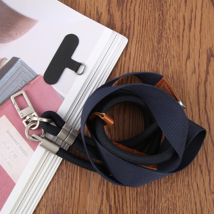 Cordão ajustável para telemóvel em corda de poliéster trançada para usar ao peito