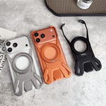 Capa de Telemóvel Magnética com Suporte Rotativo 360 sem Moldura em Metal de Carro de Corrida, Para iPhone 17 Pro Max, Para iPhone 17 Pro