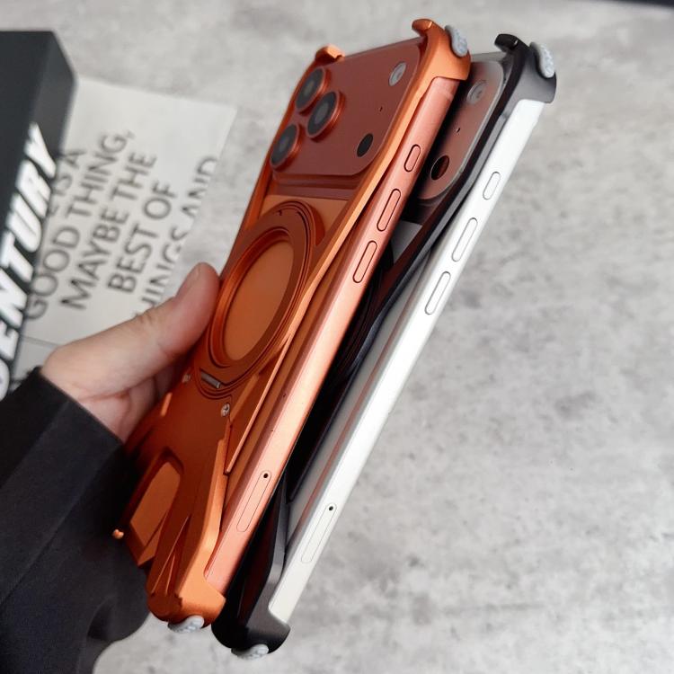 Capa de Telemóvel Magnética com Suporte Rotativo 360 sem Moldura em Metal de Carro de Corrida, Para iPhone 17 Pro Max, Para iPhone 17 Pro