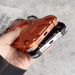 Capa de Telemóvel Magnética com Suporte Rotativo 360 sem Moldura em Metal de Carro de Corrida, Para iPhone 17 Pro Max, Para iPhone 17 Pro
