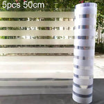 5pcs/Pacote Autocolante de Vidro Fosco Anti-Colisão com Listras por Eletricidade Estática, Listras Pequenas 30cm x 1m, Listras Pequenas 40cm x 1m, Listras Pequenas 50cm x 1m, Listras Grandes 30cm x 1m, Listras Grandes 40cm x 1m, Listras Grandes 50cm x 1m