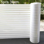 5pcs/Pacote Autocolante de Vidro Fosco Anti-Colisão com Listras por Eletricidade Estática, Listras Pequenas 30cm x 1m, Listras Pequenas 40cm x 1m, Listras Pequenas 50cm x 1m, Listras Grandes 30cm x 1m, Listras Grandes 40cm x 1m, Listras Grandes 50cm x 1m