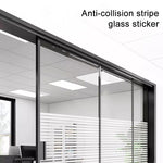 5pcs/Pacote Autocolante de Vidro Fosco Anti-Colisão com Listras por Eletricidade Estática, Listras Pequenas 30cm x 1m, Listras Pequenas 40cm x 1m, Listras Pequenas 50cm x 1m, Listras Grandes 30cm x 1m, Listras Grandes 40cm x 1m, Listras Grandes 50cm x 1m