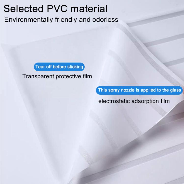 5pcs/Pacote Autocolante de Vidro Fosco Anti-Colisão com Listras por Eletricidade Estática, Listras Pequenas 30cm x 1m, Listras Pequenas 40cm x 1m, Listras Pequenas 50cm x 1m, Listras Grandes 30cm x 1m, Listras Grandes 40cm x 1m, Listras Grandes 50cm x 1m