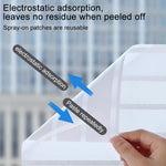 5pcs/Pacote Autocolante de Vidro Fosco Anti-Colisão com Listras por Eletricidade Estática, Listras Pequenas 30cm x 1m, Listras Pequenas 40cm x 1m, Listras Pequenas 50cm x 1m, Listras Grandes 30cm x 1m, Listras Grandes 40cm x 1m, Listras Grandes 50cm x 1m