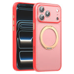 Capa de Telemóvel Magnética em Pele Vegana com Suporte Rotativo de 360 Graus, Para iPhone 17 Pro Max, Para iPhone 17 Pro, Para iPhone 17