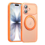 Capa de Telemóvel Magnética em Pele Vegana com Suporte Rotativo de 360 Graus, Para iPhone 17 Pro Max, Para iPhone 17 Pro, Para iPhone 17