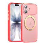 Capa de Telemóvel Magnética em Pele Vegana com Suporte Rotativo de 360 Graus, Para iPhone 17 Pro Max, Para iPhone 17 Pro, Para iPhone 17