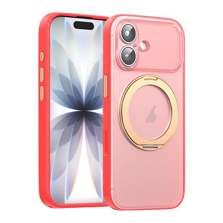 Capa de Telemóvel Magnética em Pele Vegana com Suporte Rotativo de 360 Graus, Para iPhone 17 Pro Max, Para iPhone 17 Pro, Para iPhone 17