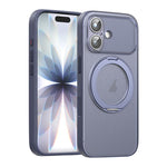 Capa de Telemóvel Magnética em Pele Vegana com Suporte Rotativo de 360 Graus, Para iPhone 17 Pro Max, Para iPhone 17 Pro, Para iPhone 17