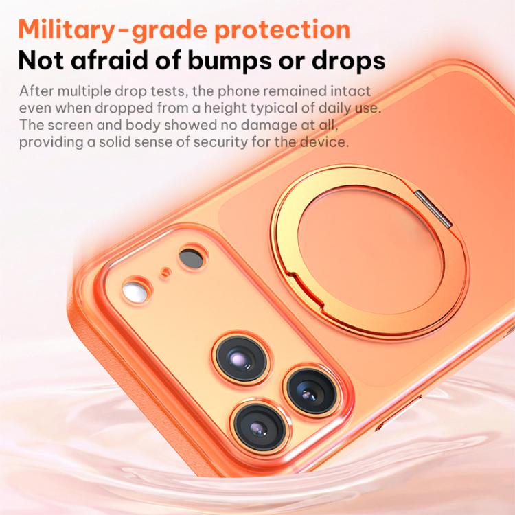 Capa de Telemóvel Magnética em Pele Vegana com Suporte Rotativo de 360 Graus, Para iPhone 17 Pro Max, Para iPhone 17 Pro, Para iPhone 17