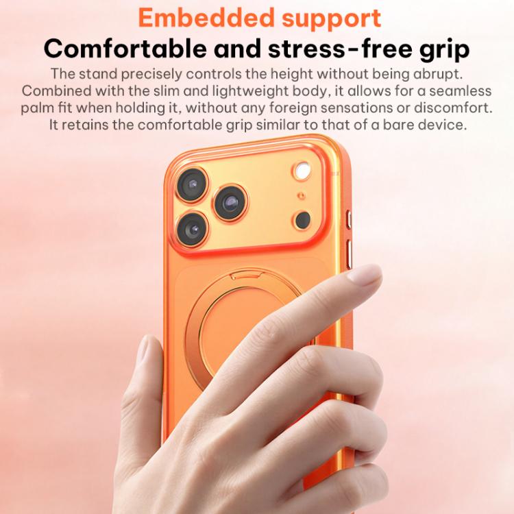 Capa de Telemóvel Magnética em Pele Vegana com Suporte Rotativo de 360 Graus, Para iPhone 17 Pro Max, Para iPhone 17 Pro, Para iPhone 17