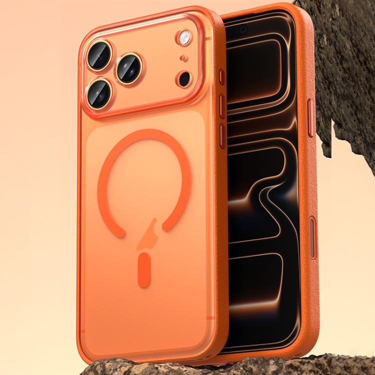 Capa de Telemóvel Magnética em Pele Vegana, Para iPhone 17 Pro Max, Para iPhone 17 Pro, Para iPhone 17
