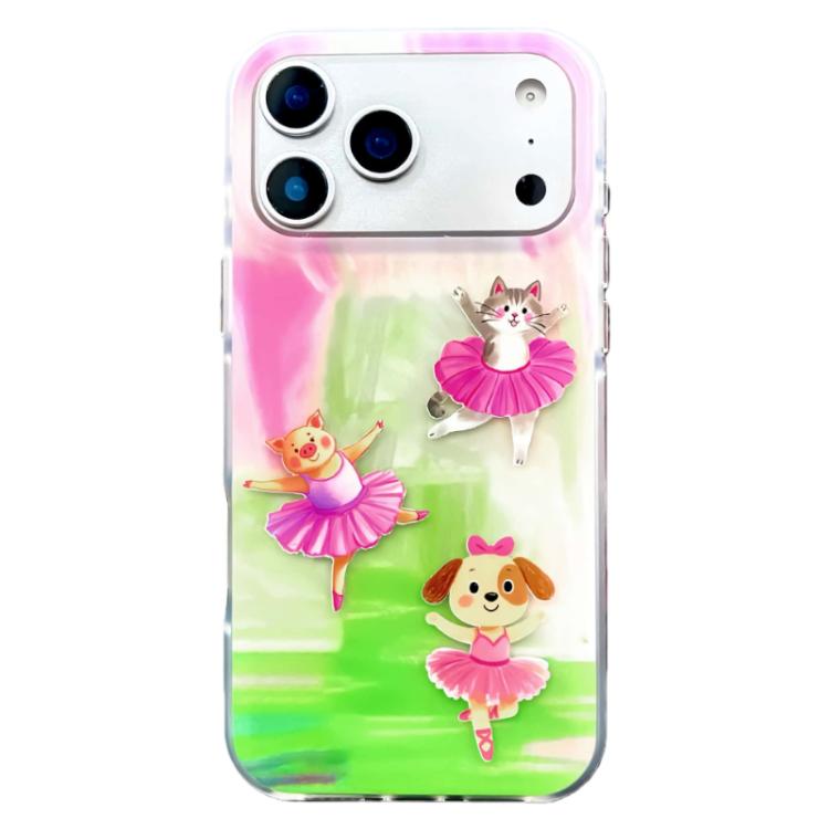 Capa de Telemóvel TPU com Padrão IMD e Bordas Arredondadas, Para iPhone 17 Pro Max, Para iPhone 17 Pro, Para iPhone 17