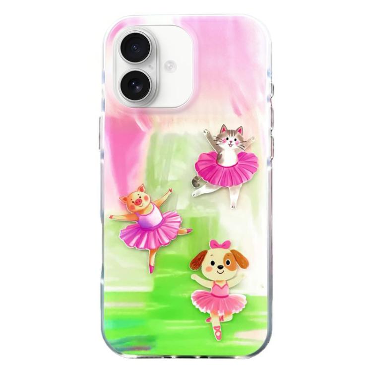 Capa de Telemóvel TPU com Padrão IMD e Bordas Arredondadas, Para iPhone 17 Pro Max, Para iPhone 17 Pro, Para iPhone 17
