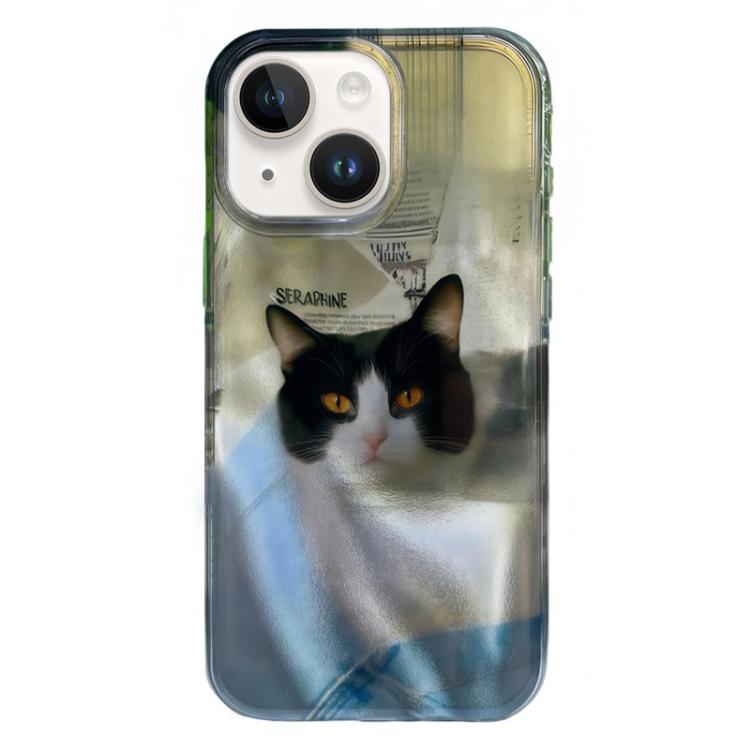 Capa de Telemóvel TPU com Padrão IMD e Bordas Arredondadas, Para iPhone 14, Para iPhone 14 Pro, Para iPhone 14 Pro Max