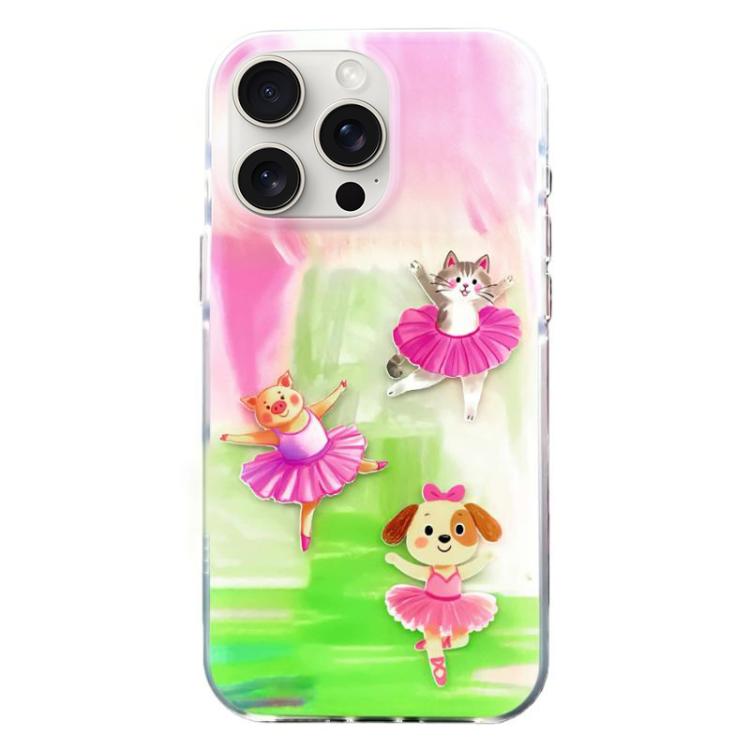 Capa de Telemóvel TPU com Padrão IMD e Bordas Arredondadas, Para iPhone 14, Para iPhone 14 Pro, Para iPhone 14 Pro Max