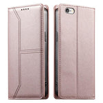 Estojo de Telefone em Couro Vegan com Linha Costurada, Fecho Magnético e RFID, Para iPhone X / XS, Para iPhone XR, Para iPhone XS Max, Para iPhone 8 Plus / 7 Plus