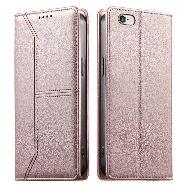 Estojo de Telefone em Couro Vegan com Linha Costurada, Fecho Magnético e RFID, Para iPhone X / XS, Para iPhone XR, Para iPhone XS Max, Para iPhone 8 Plus / 7 Plus