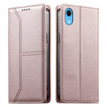 Estojo de Telefone em Couro Vegan com Linha Costurada, Fecho Magnético e RFID, Para iPhone X / XS, Para iPhone XR, Para iPhone XS Max, Para iPhone 8 Plus / 7 Plus