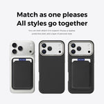 Capa de telemóvel Mocome simples com bolsa magnética para cartões, para iPhone 17 Pro Max, para iPhone 17 Pro
