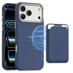 Capa de telemóvel Mocome simples com bolsa magnética para cartões, para iPhone 17 Pro Max, para iPhone 17 Pro