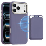Capa de telemóvel Mocome simples com bolsa magnética para cartões, para iPhone 17 Pro Max, para iPhone 17 Pro