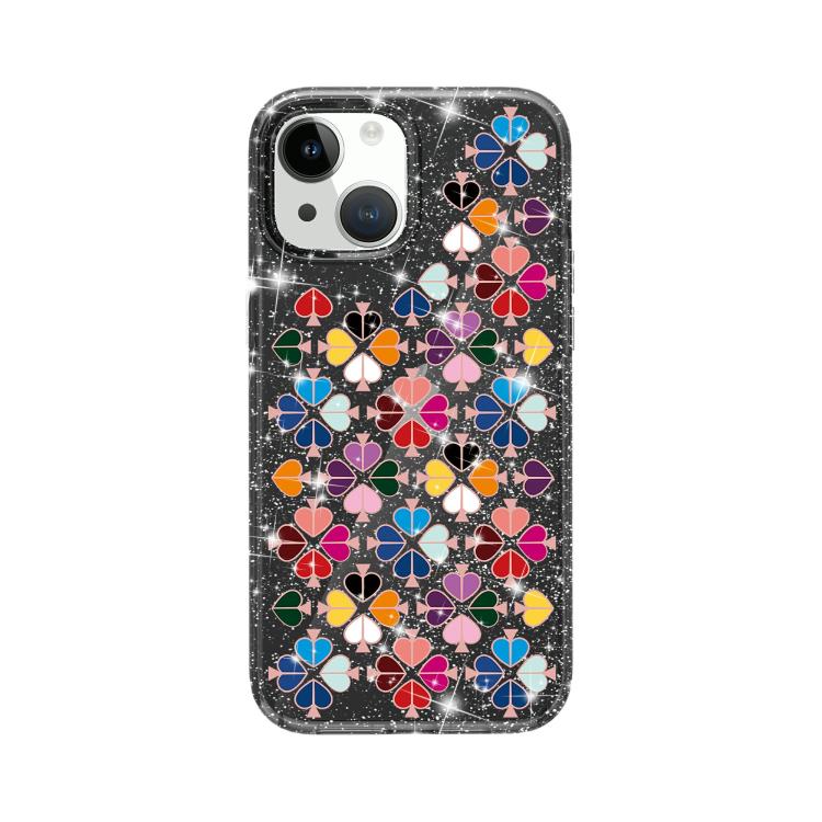 Capa de Telefone com Padrão de Coração Vermelho Cristalino Brilhante, Para iPhone 15, Para iPhone 14 Plus, Para iPhone 14, Para iPhone 14 Pro, Para iPhone 14 Pro Max, Para iPhone 13 Pro Max, Para iPhone 13 Pro, Para iPhone 13