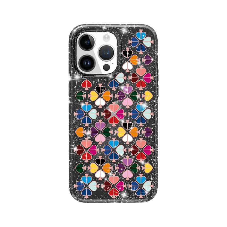 Capa de Telefone com Padrão de Coração Vermelho Cristalino Brilhante, Para iPhone 15, Para iPhone 14 Plus, Para iPhone 14, Para iPhone 14 Pro, Para iPhone 14 Pro Max, Para iPhone 13 Pro Max, Para iPhone 13 Pro, Para iPhone 13
