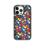Capa de Telefone com Padrão de Coração Vermelho Cristalino Brilhante, Para iPhone 15, Para iPhone 14 Plus, Para iPhone 14, Para iPhone 14 Pro, Para iPhone 14 Pro Max, Para iPhone 13 Pro Max, Para iPhone 13 Pro, Para iPhone 13