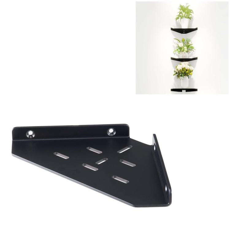 Prateleira de Canto de Acrílico Montada na Parede Estante de Armazenamento Triangular, Pacote Único, 2pcs/Pacote