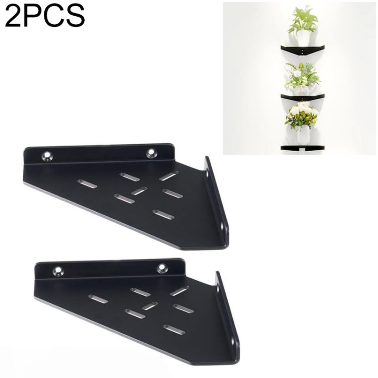Prateleira de Canto de Acrílico Montada na Parede Estante de Armazenamento Triangular, Pacote Único, 2pcs/Pacote