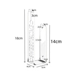 1 Par/Pacote Suporte de Cortina em Acrílico Transparente para Amarrar Cortinas, Clips para Cortinas, Suporta Instalação Sem Furar e Com Furação