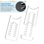 Adjustable Clear Acrylic Furniture Anti-Slip Protective Gasket Wall Spacers, Single Set/Pack, Two Set/Pack