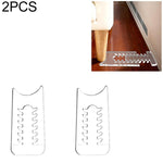 Adjustable Clear Acrylic Furniture Anti-Slip Protective Gasket Wall Spacers, Single Set/Pack, Two Set/Pack