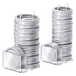 Suporte Transparente para Tampa de Frasco Mason em Acrílico, Boca Regular 70mm, Boca Regular 86mm, 2pcs/Pack 70mm e 86mm
