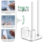 Suporte Transparente para Tampa de Frasco Mason em Acrílico, Boca Regular 70mm, Boca Regular 86mm, 2pcs/Pack 70mm e 86mm