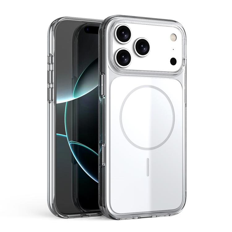 Capa de telemóvel magnética translúcida em PC resistente a choques, para iPhone 17 Pro Max, para iPhone 17 Pro