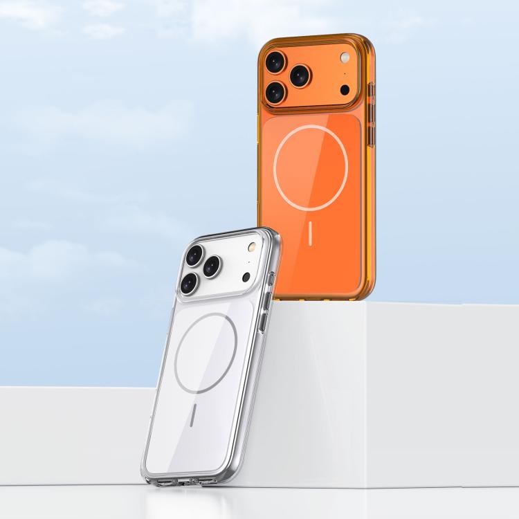 Capa de telemóvel magnética translúcida em PC resistente a choques, para iPhone 17 Pro Max, para iPhone 17 Pro