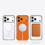 Capa de telemóvel magnética translúcida em PC resistente a choques, para iPhone 17 Pro Max, para iPhone 17 Pro