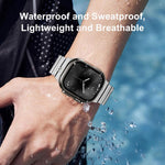 Correia de relógio em silicone com fecho magnético e uma conta em liga de titânio, para Apple Watch 46mm / 49mm / 45mm / 44mm, para Apple Watch 42mm / 41mm / 40mm / 38mm